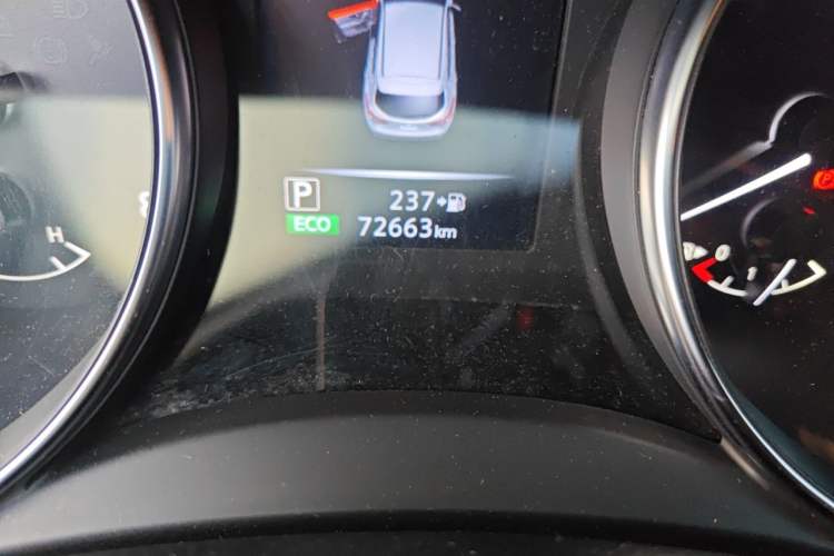 Used Nissan Qashqai 2019 2.0L CVT Luxury Edition Odometer Close Up