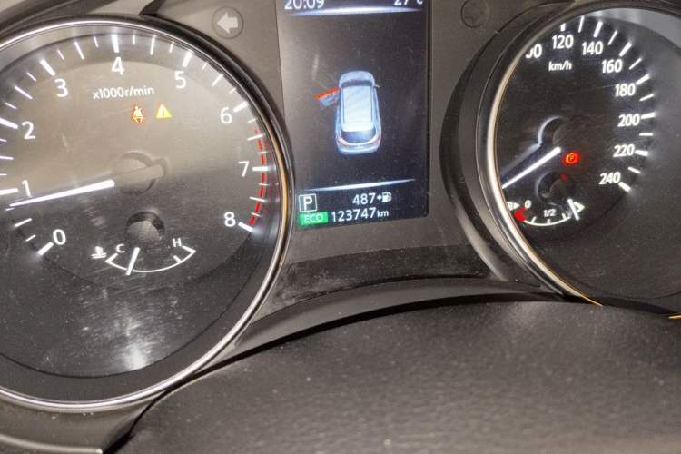 Used Nissan Qashqai 2019 2.0L CVT Smart Enjoyment Version Odometer Close Up