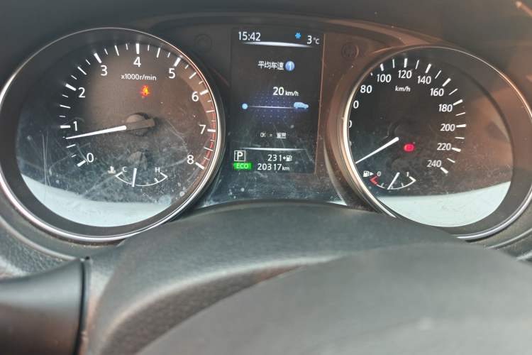 Used Nissan Qashqai 2023 Classic 2.0L CVT XV Comfort Edition Odometer Close Up