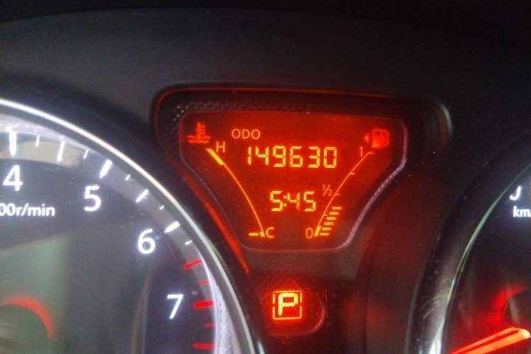 Used Nissan Sunny 2011 1.5XL CVT Luxury Edition Odometer Close Up