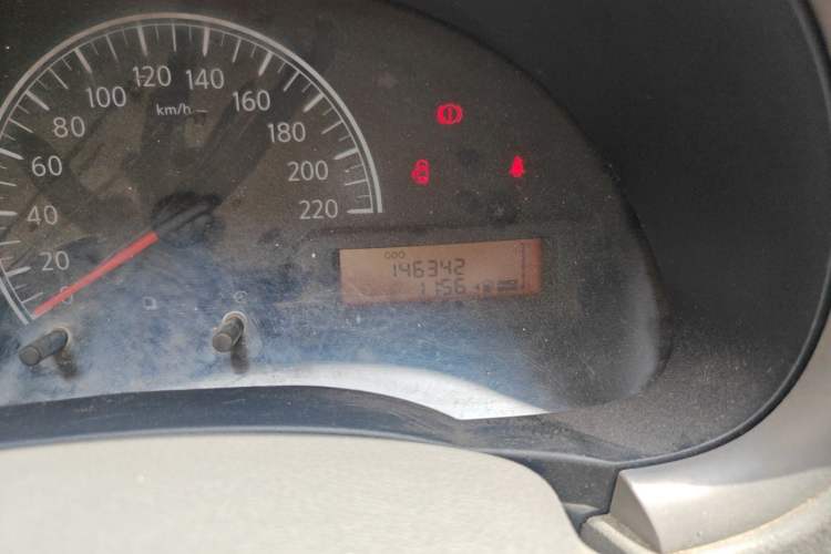 Used Nissan Sunny 2011 1.5XE Manual Comfort Edition Odometer Close Up