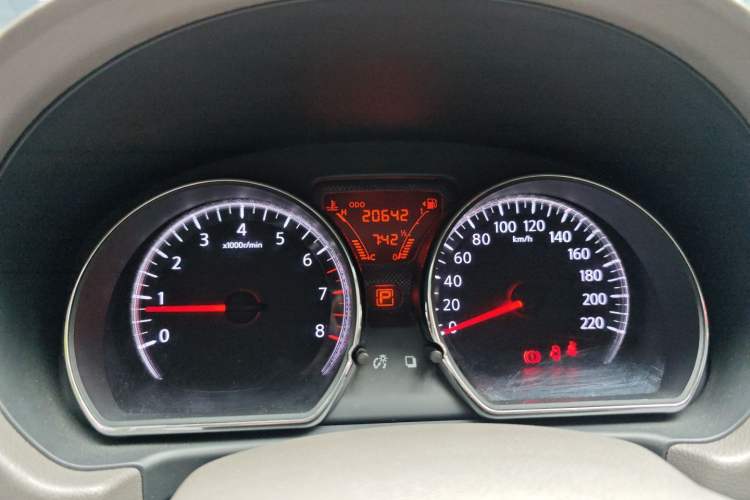 Used Nissan Sunny 2011 1.5XL CVT Luxury Edition Odometer Close Up