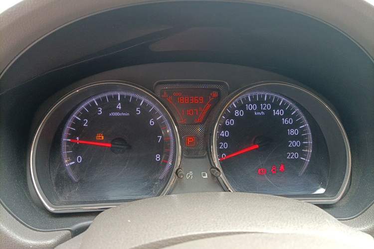 Used Nissan Sunny 2011 1.5XL CVT Luxury Edition Odometer Close Up