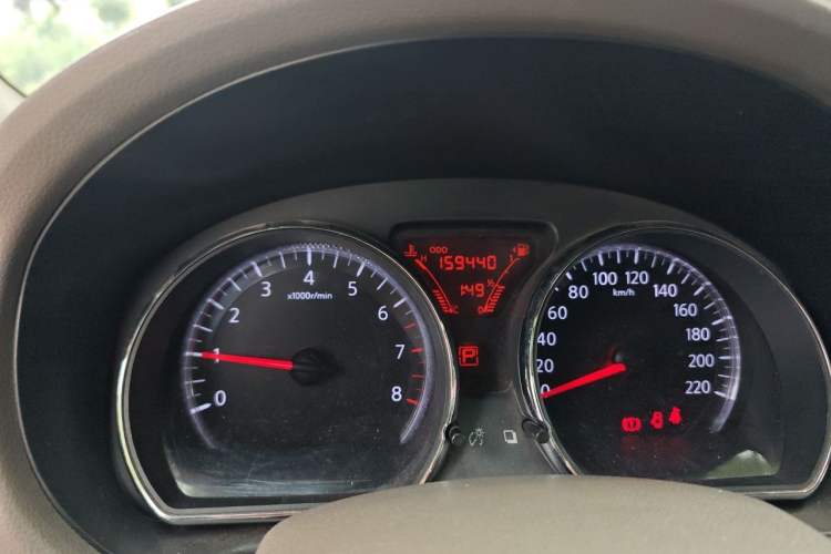 Used Nissan Sunny 2011 1.5XL CVT Luxury Edition Odometer Close Up