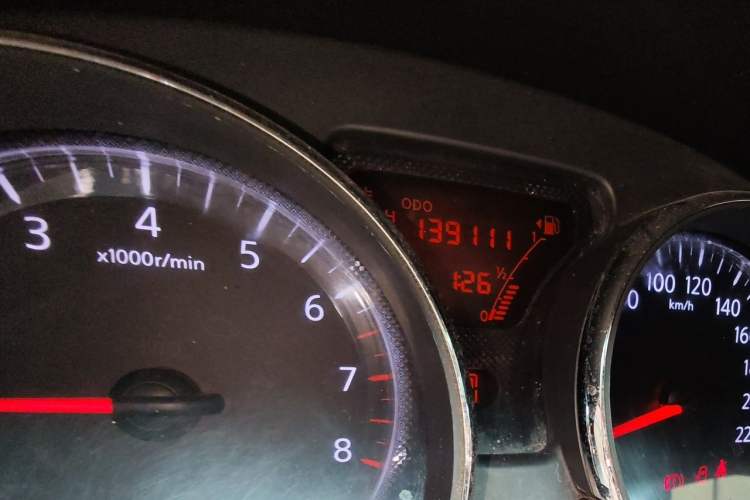 Used Nissan Sunny 2011 1.5XL CVT Luxury Edition Odometer Close Up