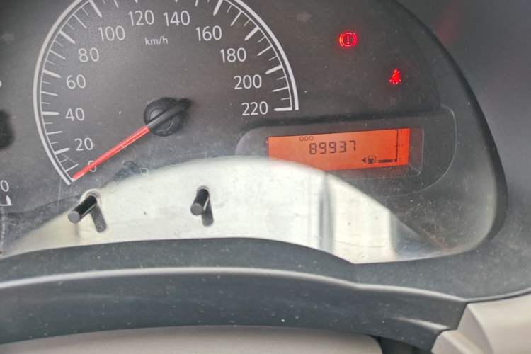 Used Nissan Sunny 2014 1.5XE Manual Comfort Edition Odometer Close Up