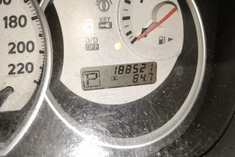Used Nissan Sylphy 2007 1.6 XE Luxury Edition Odometer Close Up