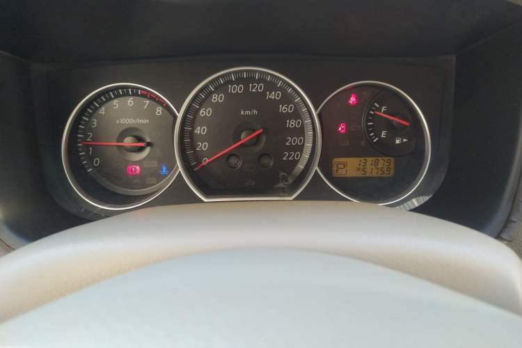 Used Nissan Sylphy 2008 1.6XE Comfort Edition Odometer Close Up