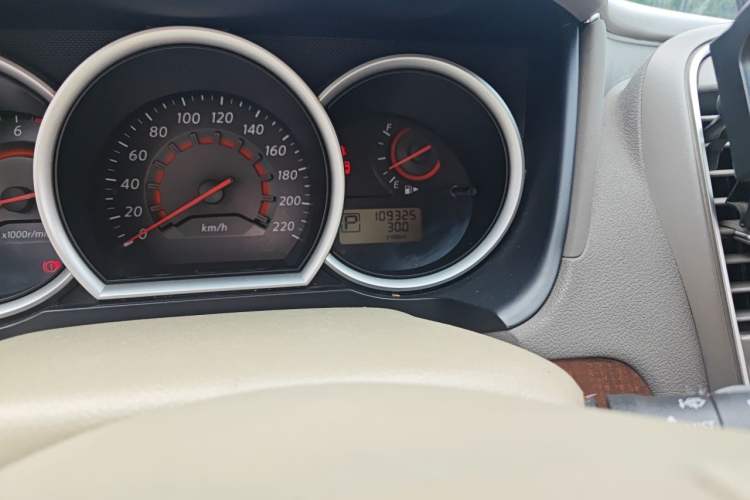Used Nissan Sylphy 2009 2.0XL CVT Luxury Edition Odometer Close Up