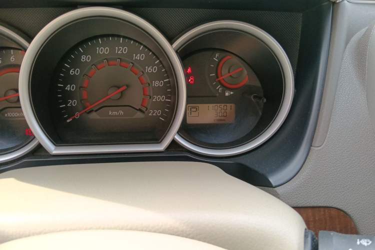 Used Nissan Sylphy 2009 1.6XL Automatic Luxury Sunroof Edition Odometer Close Up