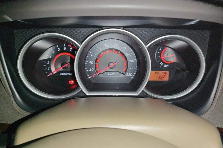 Used Nissan Sylphy 2009 1.6XE Manual Comfort Edition Odometer Close Up