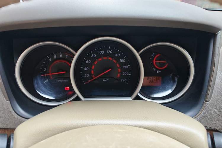 Used Nissan Sylphy 2009 1.6XE Manual Comfort Edition Odometer Close Up