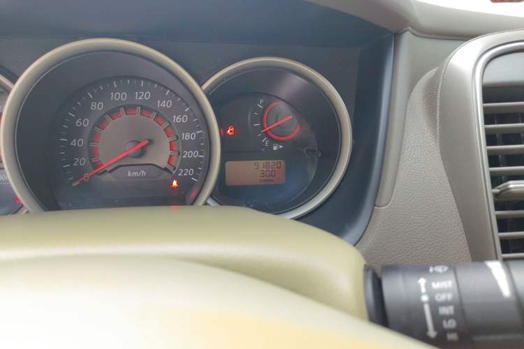 Used Nissan Sylphy 2012 Classic 1.6XE Manual Comfort Edition Odometer Close Up