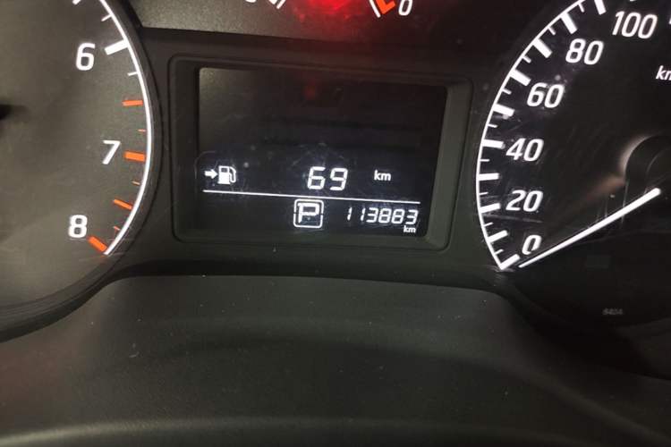 Used Nissan Sylphy 2012 1.6 XL CVT Luxury Edition Odometer Close Up