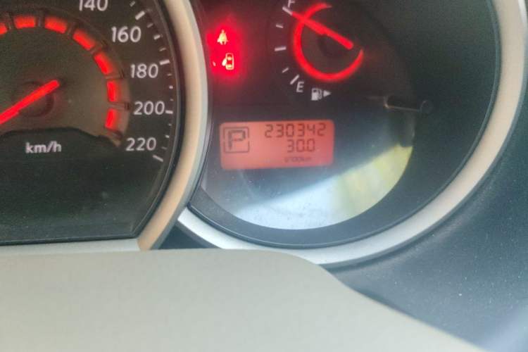 Used Nissan Sylphy 2012 Classic 1.6XE Automatic Comfort Edition Odometer Close Up
