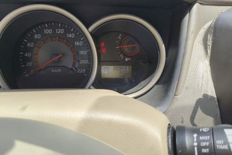 Used Nissan Sylphy 2012 Classic 1.6XE Automatic Comfort Edition Odometer Close Up