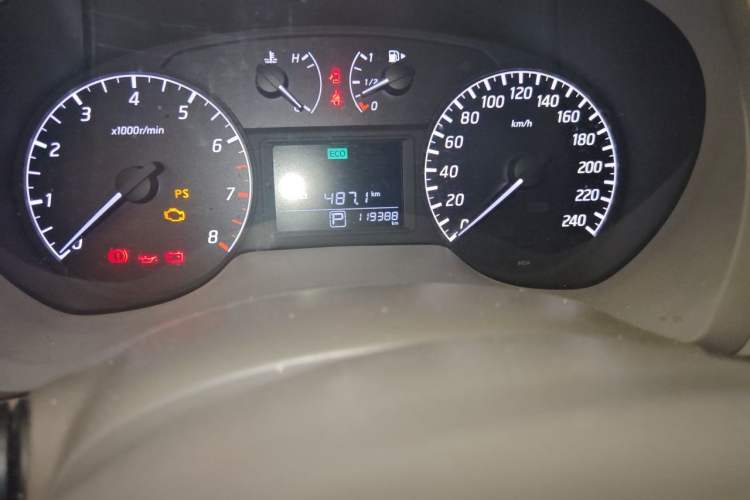 Used Nissan Sylphy 2012 1.6 XL CVT Luxury Edition Odometer Close Up