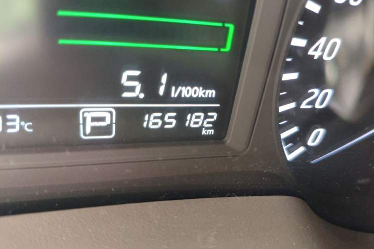 Used Nissan Sylphy 2012 1.6XE CVT Comfort Edition Odometer Close Up