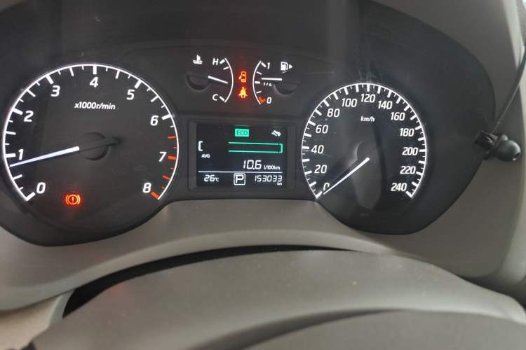 Used Nissan Sylphy 2012 1.6 XL CVT Luxury Edition Odometer Close Up