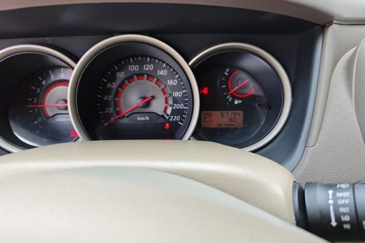 Used Nissan Sylphy 2012 Classic 1.6XE Automatic Comfort Edition Odometer Close Up