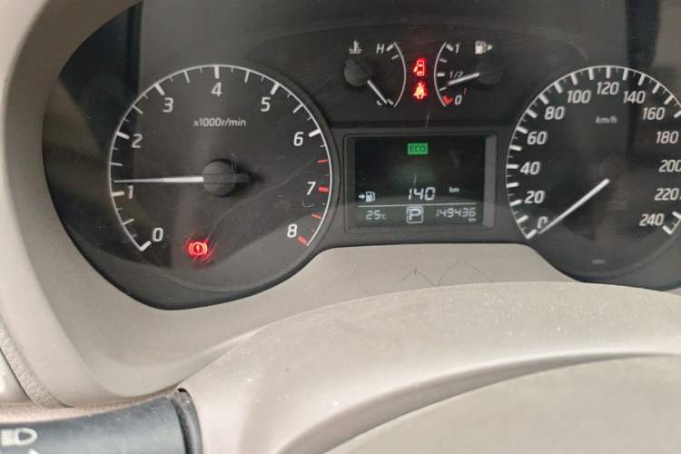 Used Nissan Sylphy 2012 1.6 XL CVT Luxury Edition Odometer Close Up