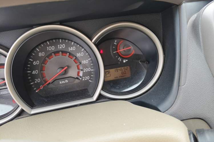 Used Nissan Sylphy 2012 Classic 1.6XE Automatic Comfort Edition Odometer Close Up
