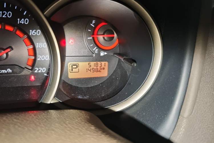 Used Nissan Sylphy 2012 Classic 1.6XE Automatic Comfort Edition Odometer Close Up