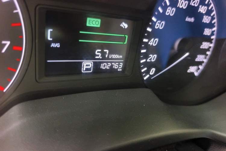 Used Nissan Sylphy 2012 1.6 XL CVT Luxury Edition Odometer Close Up