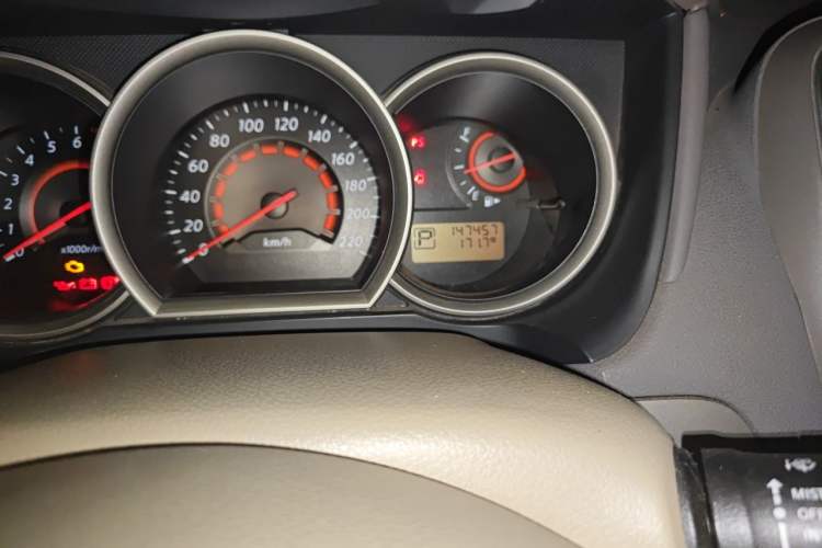 Used Nissan Sylphy 2012 Classic 1.6XE Automatic Comfort Edition Odometer Close Up