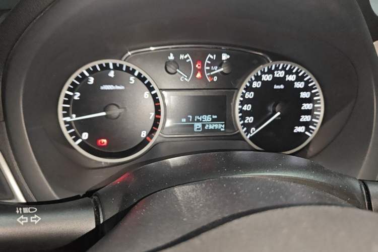Used Nissan Sylphy 2016 1.6 XL CVT Luxury Edition Odometer Close Up