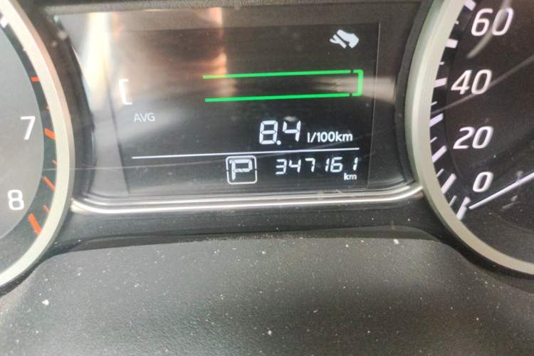 Used Nissan Sylphy 2016 1.6 XL CVT Luxury Edition Odometer Close Up