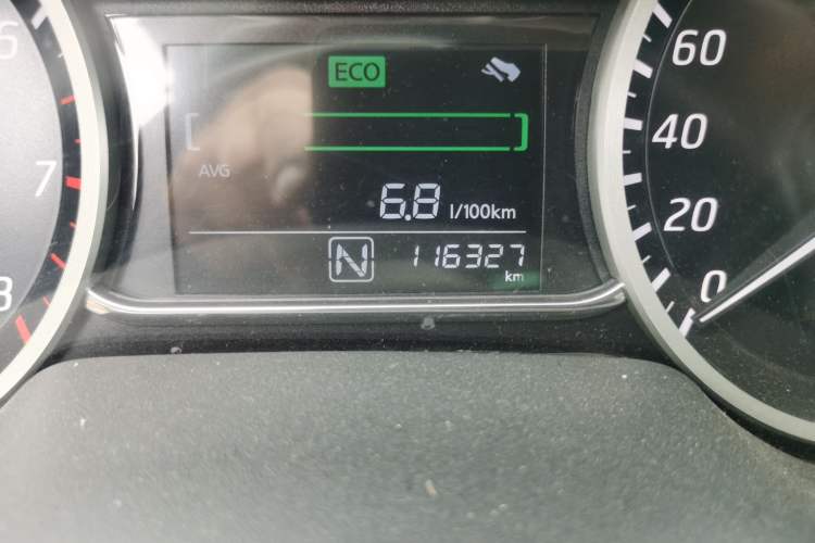 Used Nissan Sylphy 2016 1.6 XL CVT Deluxe Edition Odometer Close Up