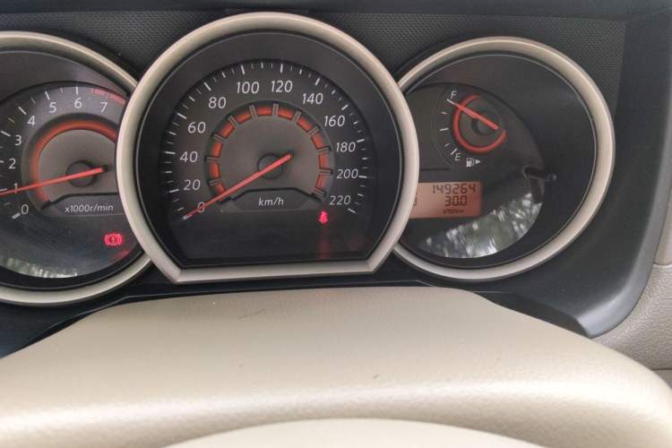 Used Nissan Sylphy 2016 Classic 1.6XE Automatic Comfort Edition Odometer Close Up