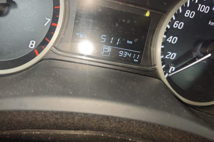 Used Nissan Sylphy 2016 1.6 XL CVT Luxury Edition Odometer Close Up