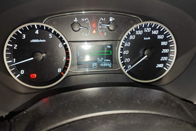 Used Nissan Sylphy 2016 1.6 XL CVT Luxury Edition Odometer Close Up