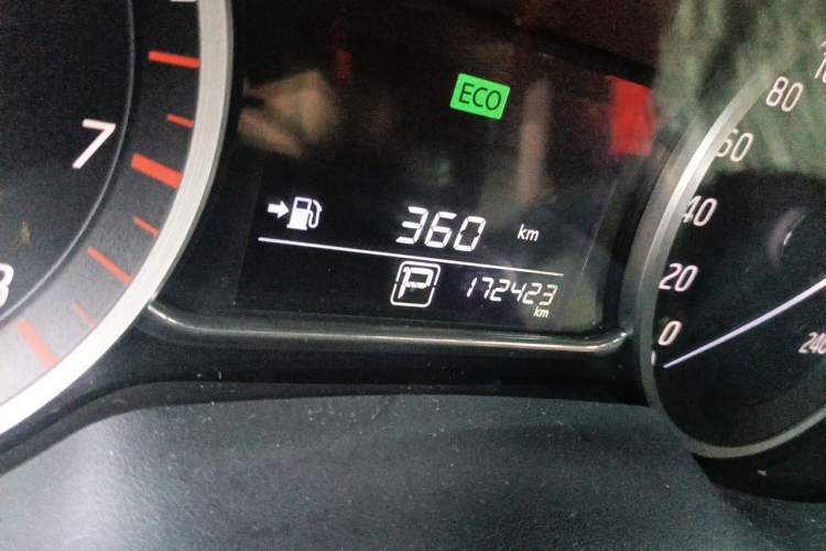 Used Nissan Sylphy 2016 1.6XV CVT Smart Enjoyment Version Odometer Close Up