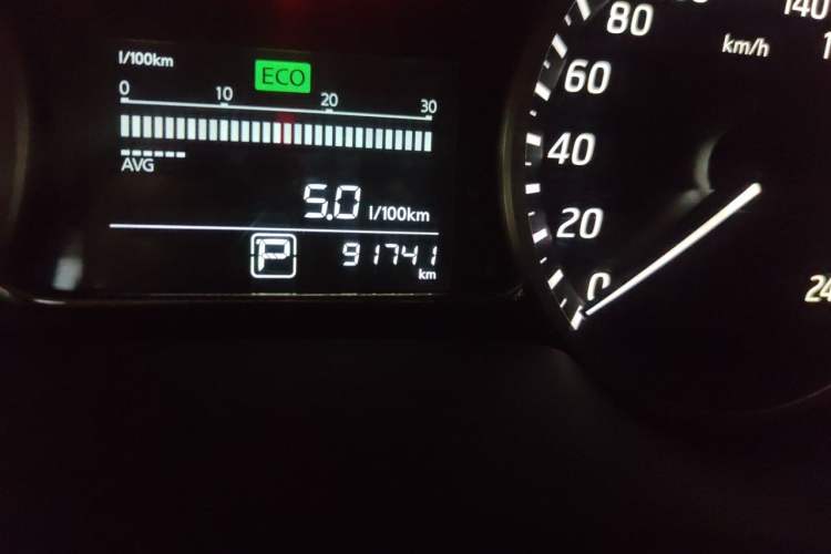 Used Nissan Sylphy 2018 1.6XV CVT Deluxe Edition Odometer Close Up