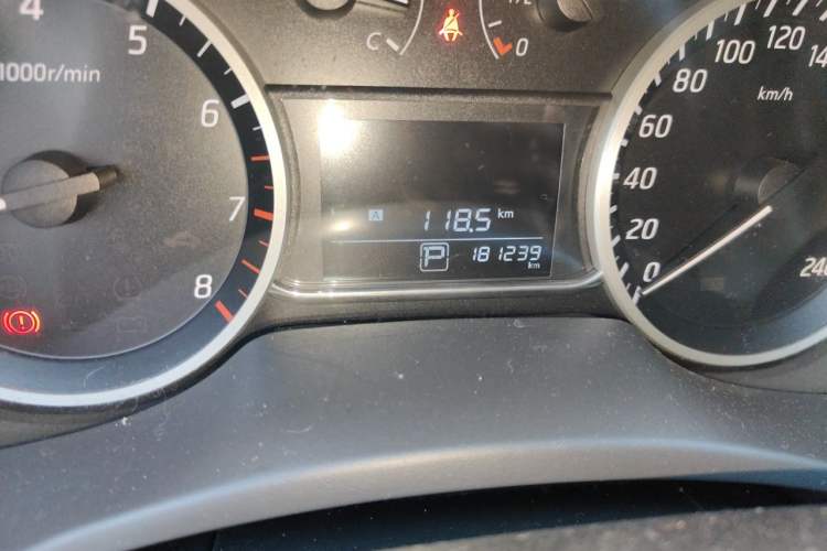 Used Nissan Sylphy 2018 1.6XV CVT Deluxe Edition Odometer Close Up
