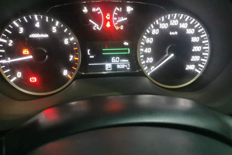 Used Nissan Sylphy 2018 1.6XV CVT Deluxe Edition Odometer Close Up