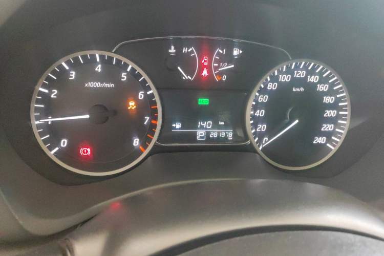 Used Nissan Sylphy 2018 1.6XV CVT Deluxe Edition Odometer Close Up