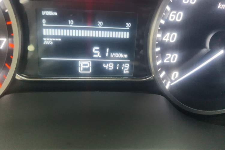 Used Nissan Sylphy 2018 1.6XV CVT Deluxe Edition Odometer Close Up