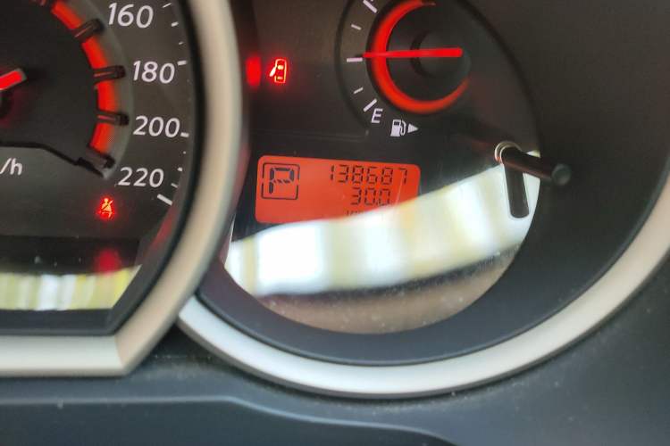 Used Nissan Sylphy 2018 Classic 1.6XE CVT Comfort Edition Odometer Close Up