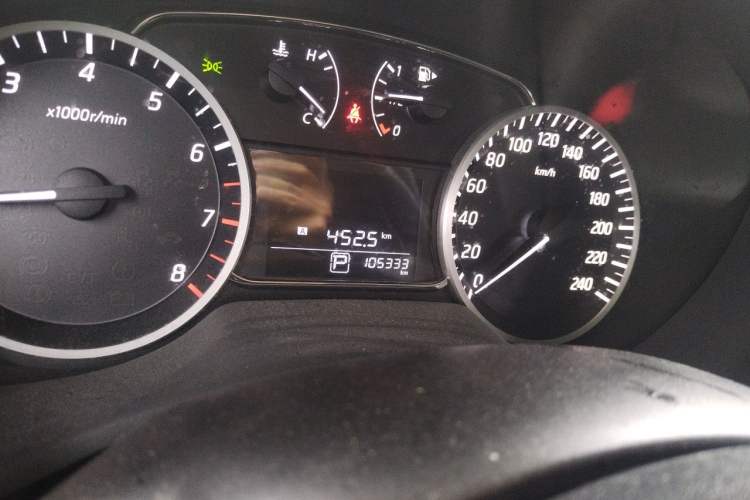 Used Nissan Sylphy 2018 1.6XV CVT Deluxe Edition Odometer Close Up