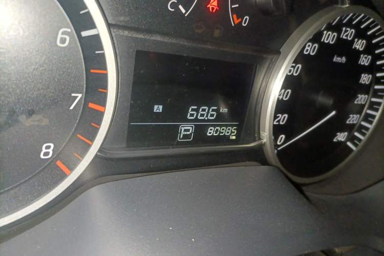Used Nissan Sylphy 2018 1.6XV CVT Deluxe Edition Odometer Close Up