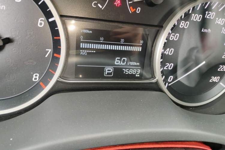 Used Nissan Sylphy 2018 1.6XV CVT Deluxe Edition Odometer Close Up