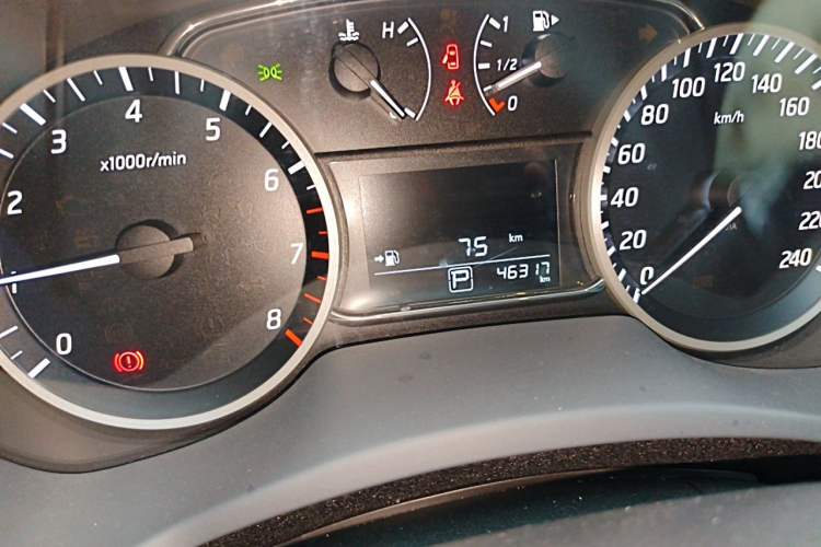 Used Nissan Sylphy 2018 1.6XV CVT Deluxe Edition Odometer Close Up