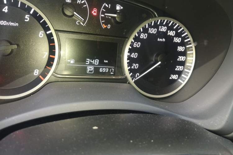 Used Nissan Sylphy 2018 1.6XV CVT Deluxe Edition Odometer Close Up