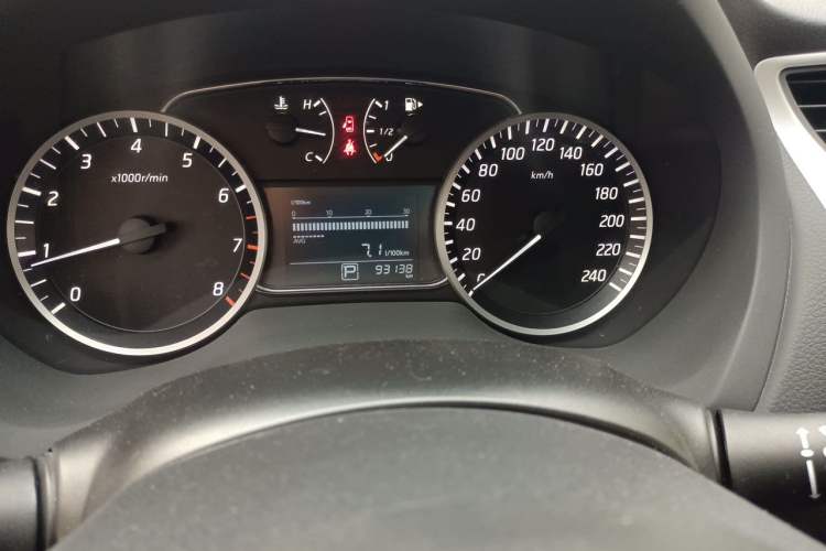Used Nissan Sylphy 2019 Classic 1.6XE CVT Comfort Edition Odometer Close Up