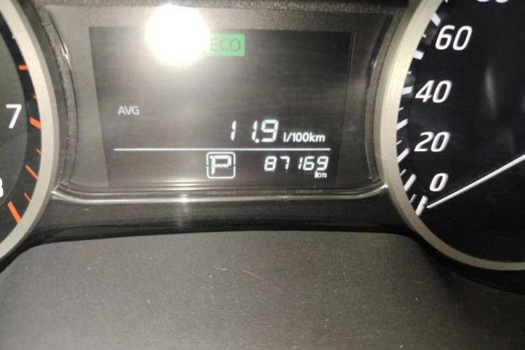 Used Nissan Sylphy 2019 Classic 1.6XL CVT Luxury Edition Odometer Close Up