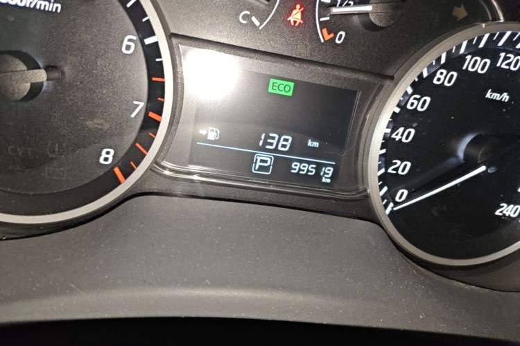 Used Nissan Sylphy 2019 Classic 1.6XL CVT Luxury Edition Odometer Close Up